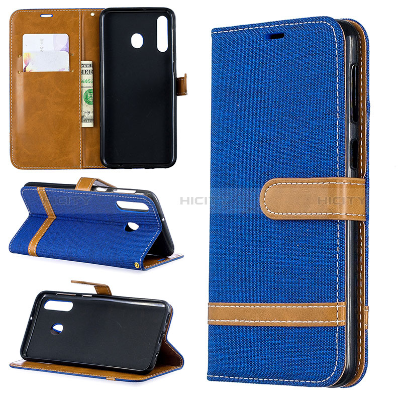 Custodia Portafoglio In Pelle Cover con Supporto B16F per Samsung Galaxy M30