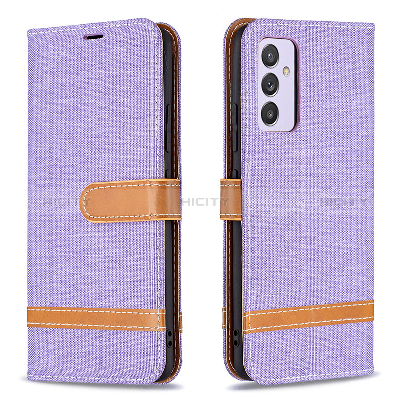 Custodia Portafoglio In Pelle Cover con Supporto B16F per Samsung Galaxy Quantum2 5G Lavanda