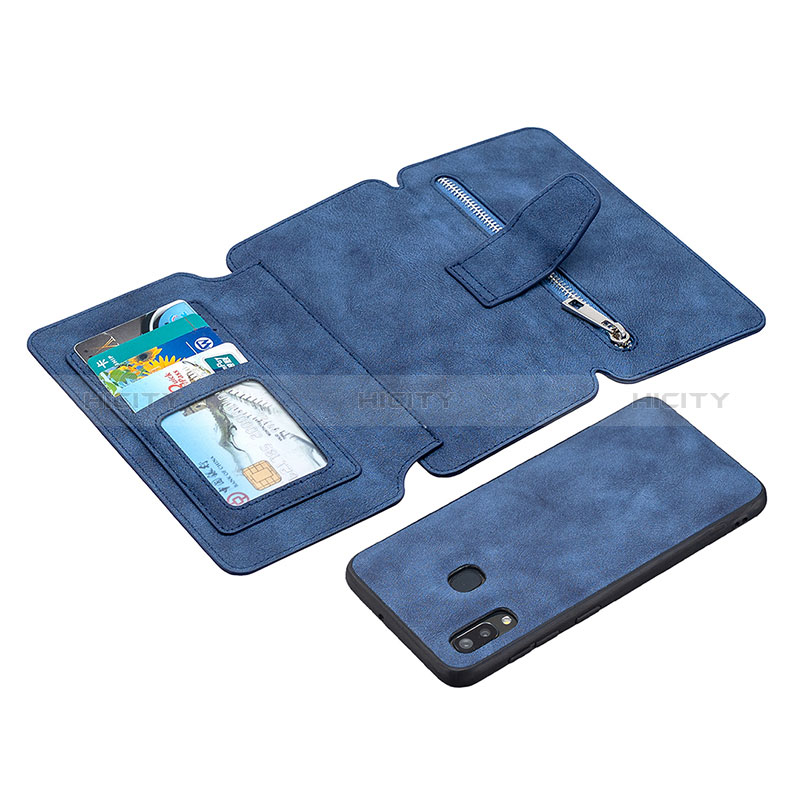 Custodia Portafoglio In Pelle Cover con Supporto B18F per Samsung Galaxy A30