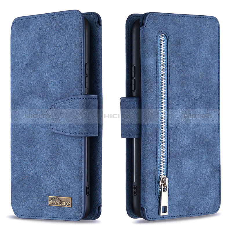Custodia Portafoglio In Pelle Cover con Supporto B18F per Samsung Galaxy A30 Blu