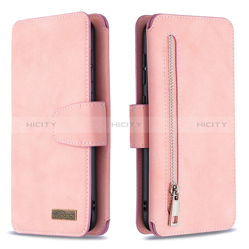 Custodia Portafoglio In Pelle Cover con Supporto B18F per Samsung Galaxy A30 Oro Rosa