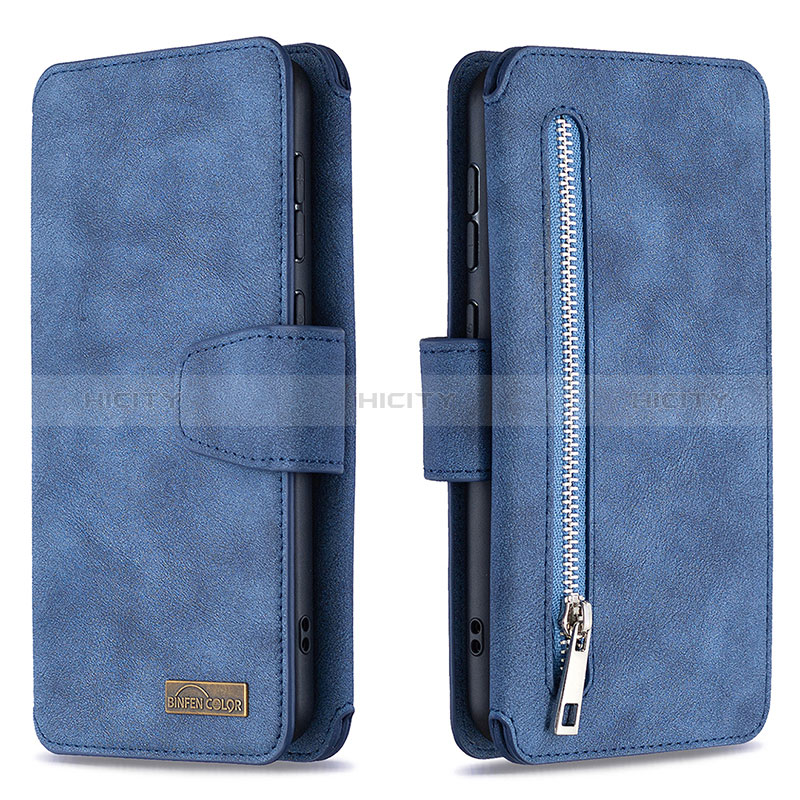 Custodia Portafoglio In Pelle Cover con Supporto B18F per Samsung Galaxy A30S Blu