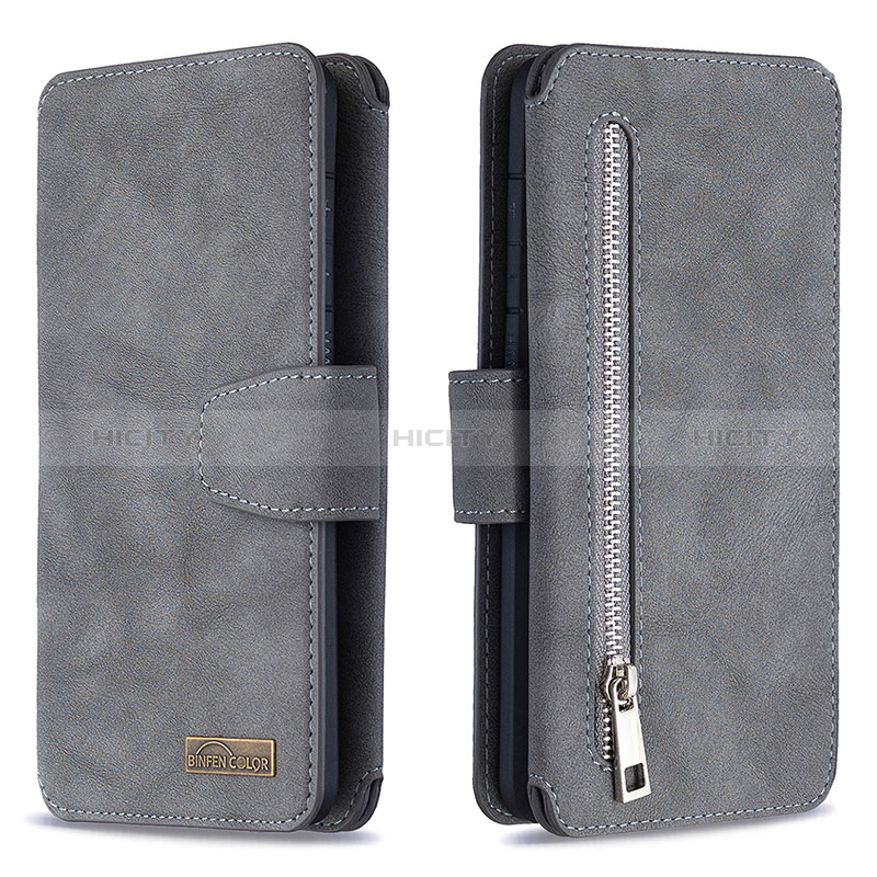 Custodia Portafoglio In Pelle Cover con Supporto B18F per Samsung Galaxy S20 Plus Grigio