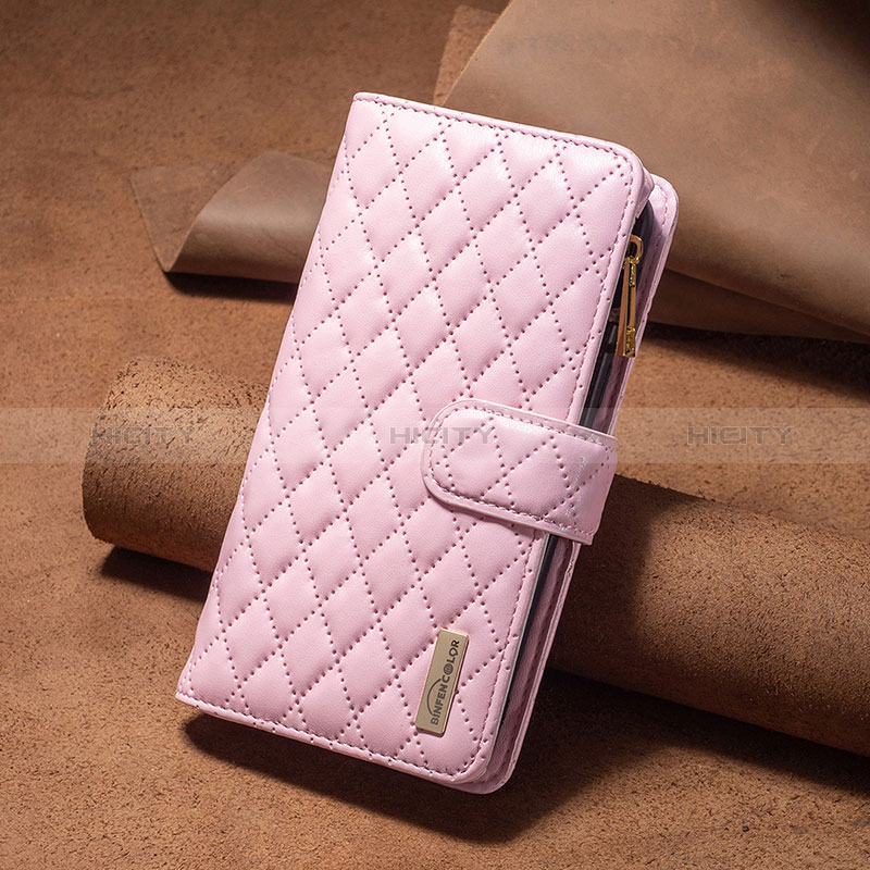Custodia Portafoglio In Pelle Cover con Supporto B18F per Xiaomi Redmi 12 4G Oro Rosa