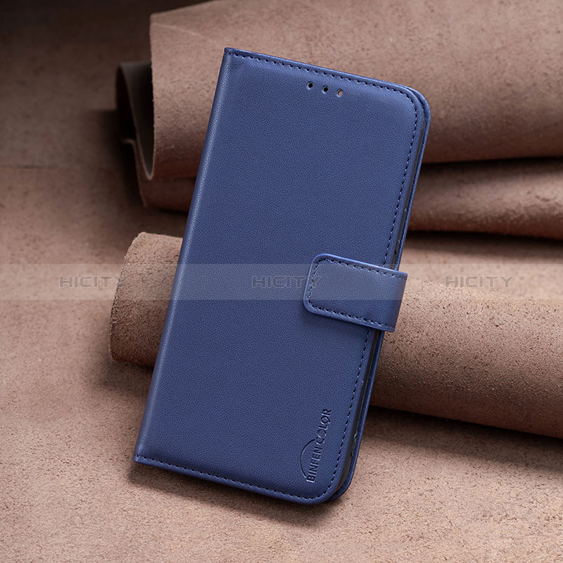 Custodia Portafoglio In Pelle Cover con Supporto B22F per Nokia C210 Blu