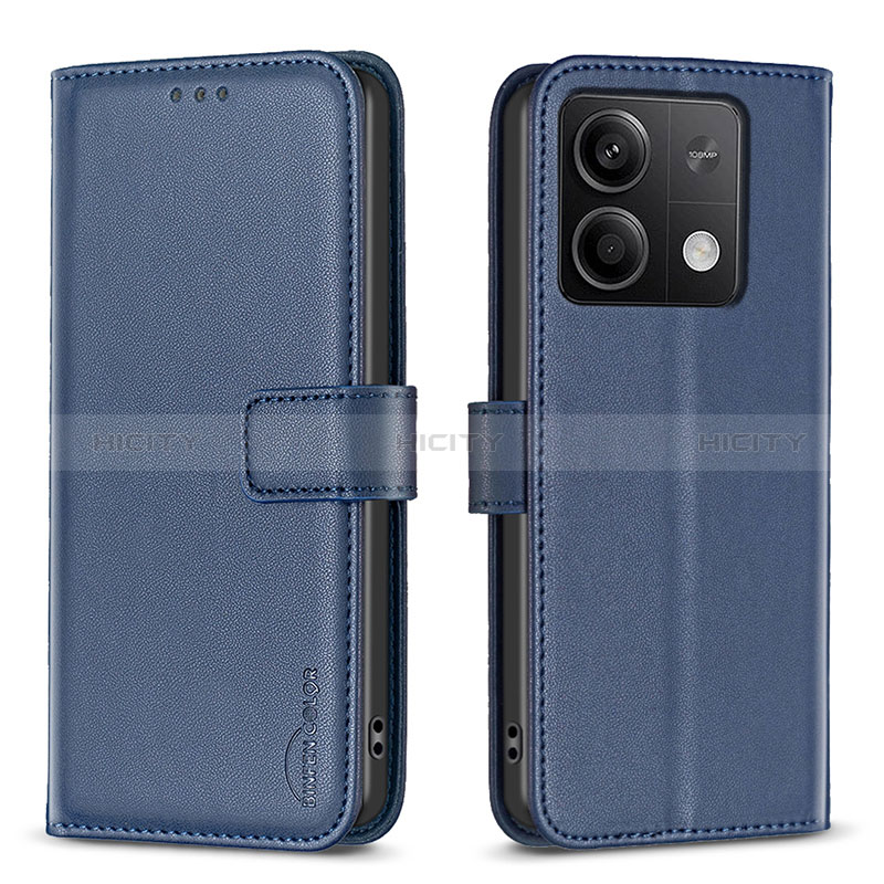 Custodia Portafoglio In Pelle Cover con Supporto B24F per Xiaomi Redmi Note 13 5G Blu