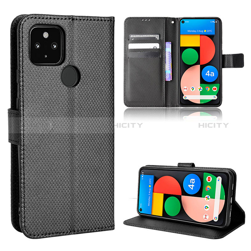 Custodia Portafoglio In Pelle Cover con Supporto BY1 per Google Pixel 4a 5G