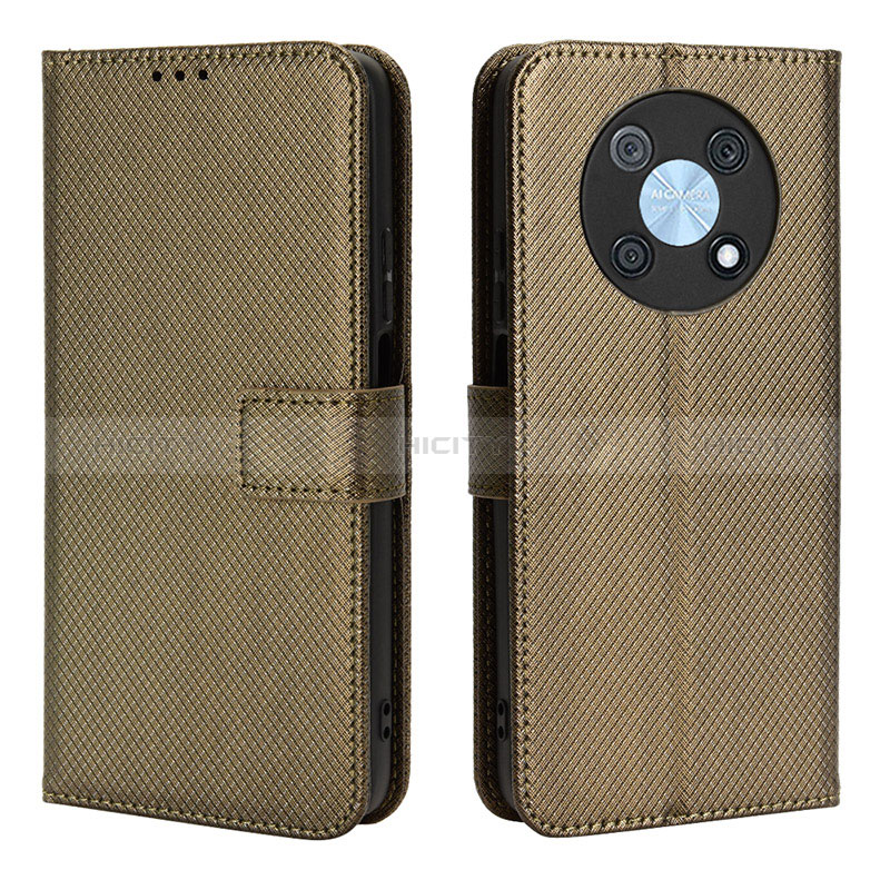 Custodia Portafoglio In Pelle Cover con Supporto BY1 per Huawei Enjoy 50 Pro