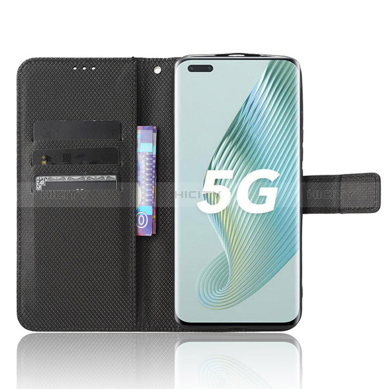 Custodia Portafoglio In Pelle Cover con Supporto BY1 per Huawei Honor Magic5 Pro 5G