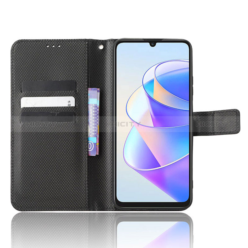 Custodia Portafoglio In Pelle Cover con Supporto BY1 per Huawei Honor X7a
