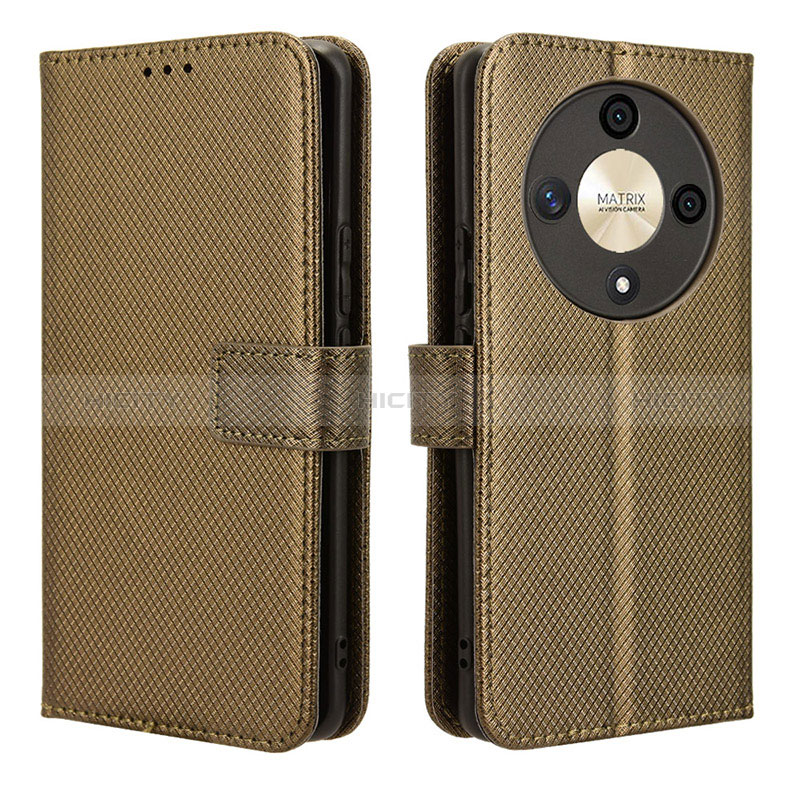 Custodia Portafoglio In Pelle Cover con Supporto BY1 per Huawei Honor X9b 5G