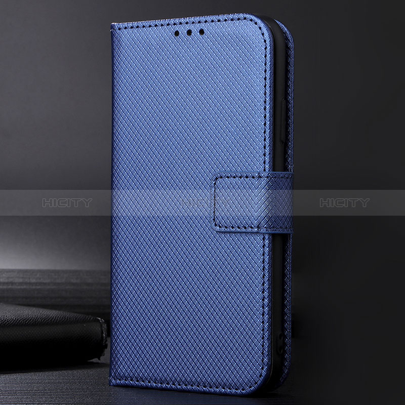 Custodia Portafoglio In Pelle Cover con Supporto BY1 per Nokia C01 Plus Blu