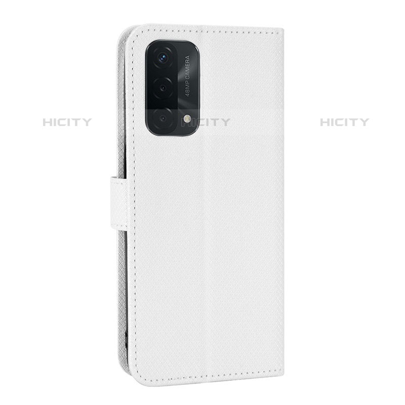 Custodia Portafoglio In Pelle Cover con Supporto BY1 per OnePlus Nord N200 5G Bianco