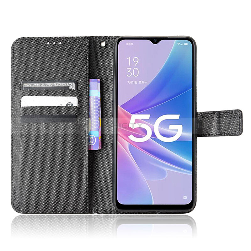 Custodia Portafoglio In Pelle Cover con Supporto BY1 per Oppo A97 5G