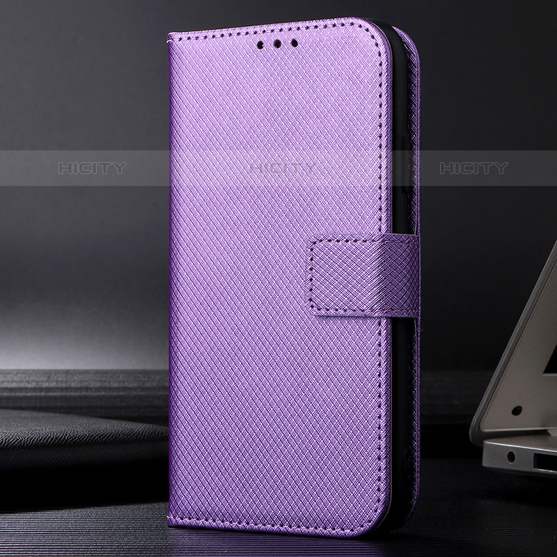 Custodia Portafoglio In Pelle Cover con Supporto BY1 per Samsung Galaxy M22 4G Viola