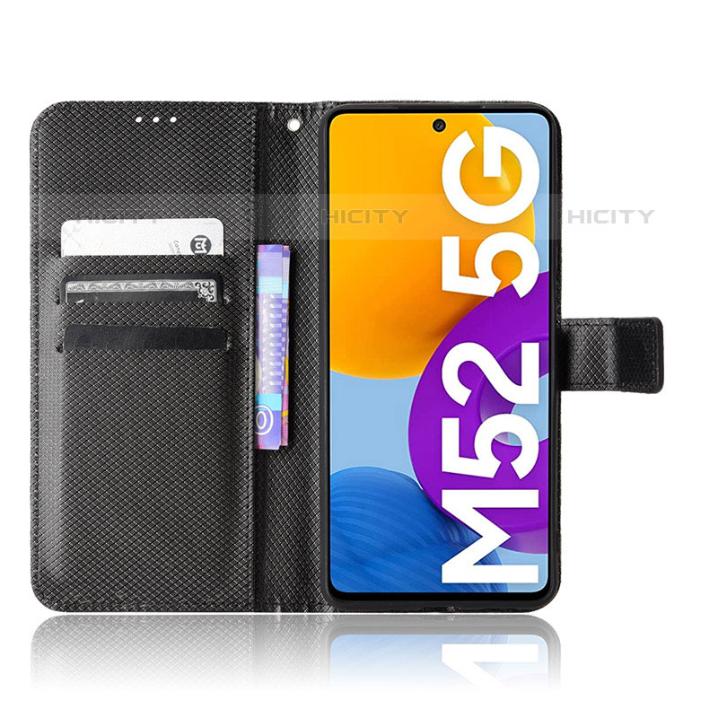 Custodia Portafoglio In Pelle Cover con Supporto BY1 per Samsung Galaxy M52 5G