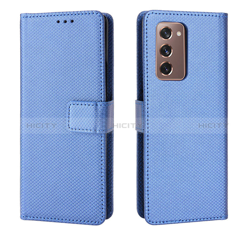 Custodia Portafoglio In Pelle Cover con Supporto BY1 per Samsung Galaxy Z Fold2 5G