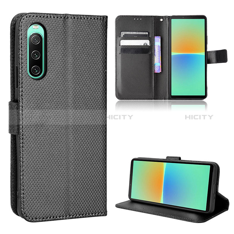 Custodia Portafoglio In Pelle Cover con Supporto BY1 per Sony Xperia 10 IV SOG07