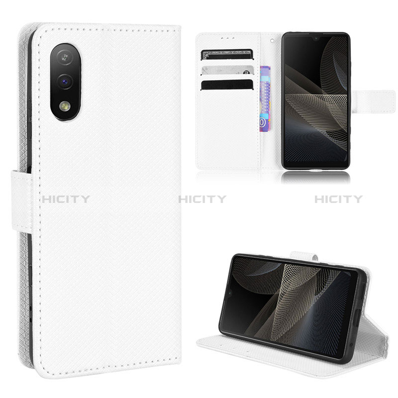 Custodia Portafoglio In Pelle Cover con Supporto BY1 per Sony Xperia Ace II