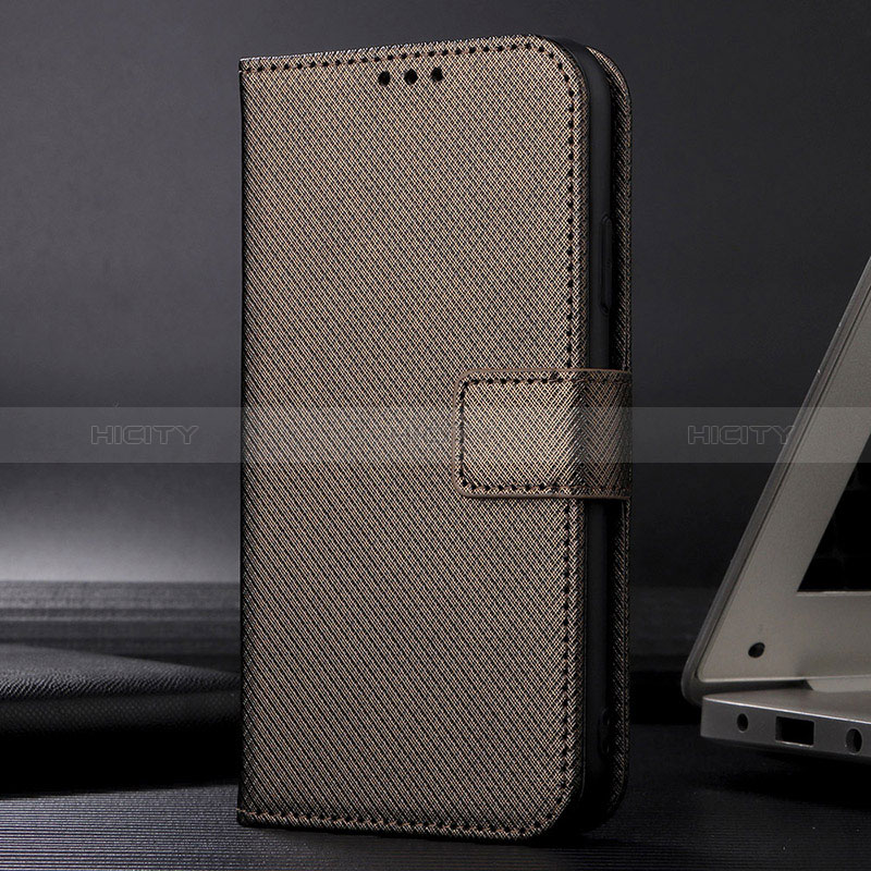 Custodia Portafoglio In Pelle Cover con Supporto BY1 per Xiaomi Mi 10T Pro 5G Marrone