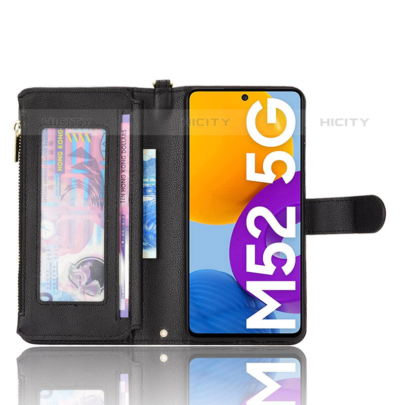 Custodia Portafoglio In Pelle Cover con Supporto BY2 per Samsung Galaxy M52 5G
