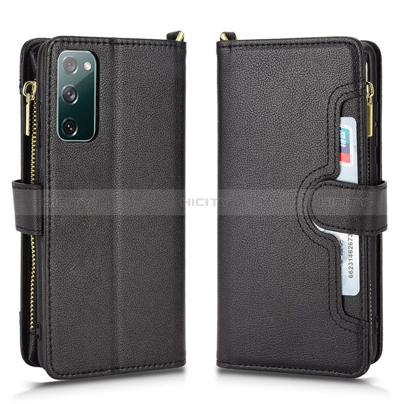 Custodia Portafoglio In Pelle Cover con Supporto BY2 per Samsung Galaxy S20 FE 5G Nero