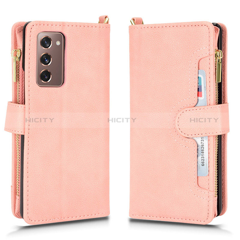 Custodia Portafoglio In Pelle Cover con Supporto BY2 per Samsung Galaxy Z Fold2 5G