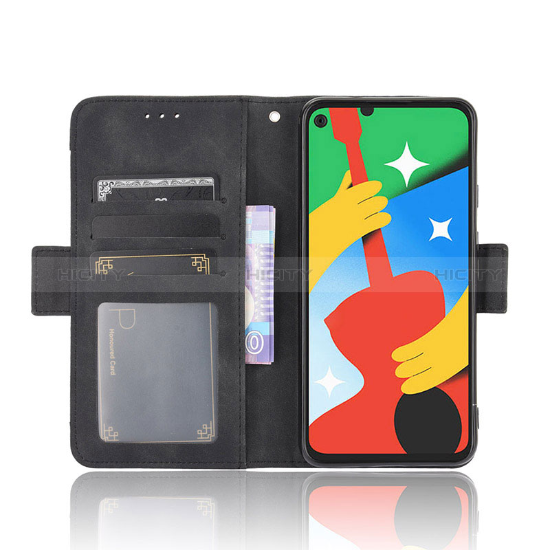 Custodia Portafoglio In Pelle Cover con Supporto BY3 per Google Pixel 4a 5G