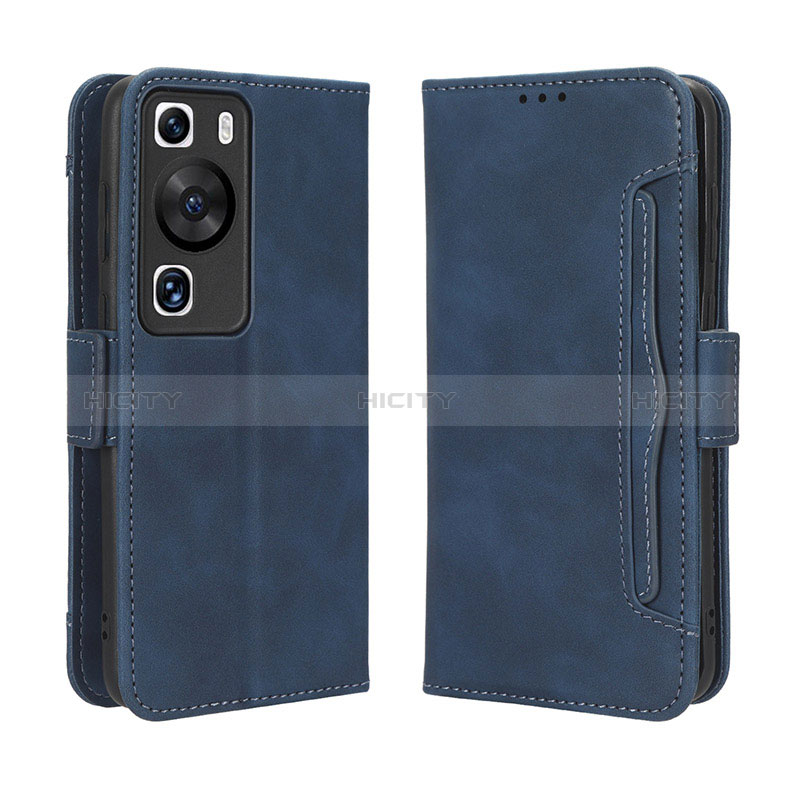 Custodia Portafoglio In Pelle Cover con Supporto BY3 per Huawei P60 Pro