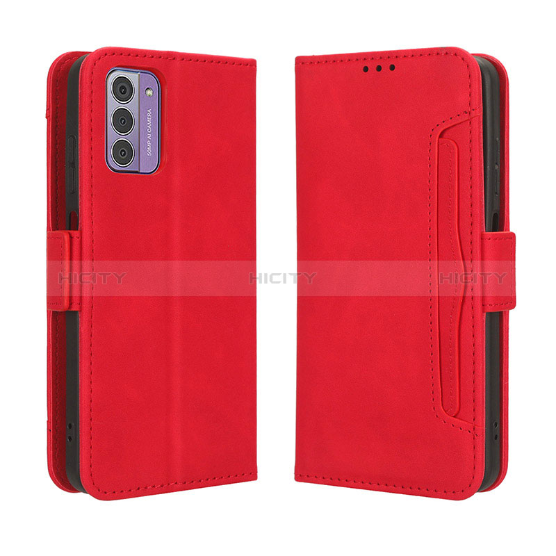 Custodia Portafoglio In Pelle Cover con Supporto BY3 per Nokia G310 5G Rosso