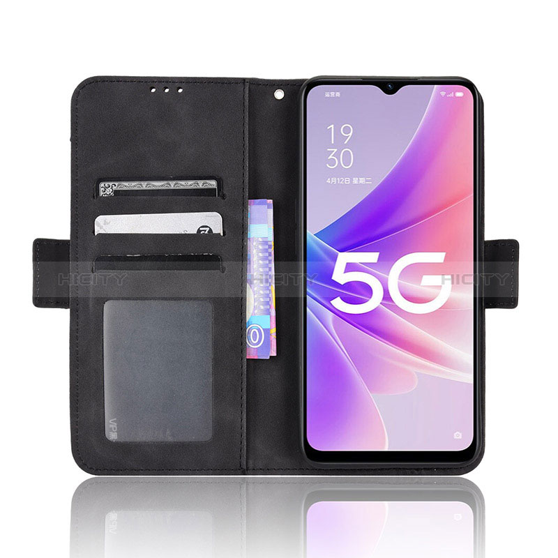 Custodia Portafoglio In Pelle Cover con Supporto BY3 per Oppo A56S 5G