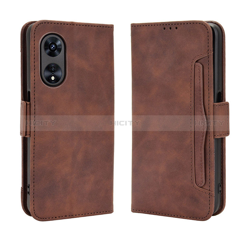 Custodia Portafoglio In Pelle Cover con Supporto BY3 per Oppo A58x 5G