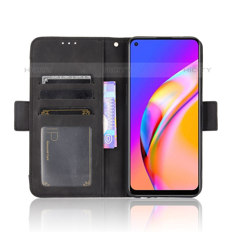 Custodia Portafoglio In Pelle Cover con Supporto BY3 per Oppo F19 Pro