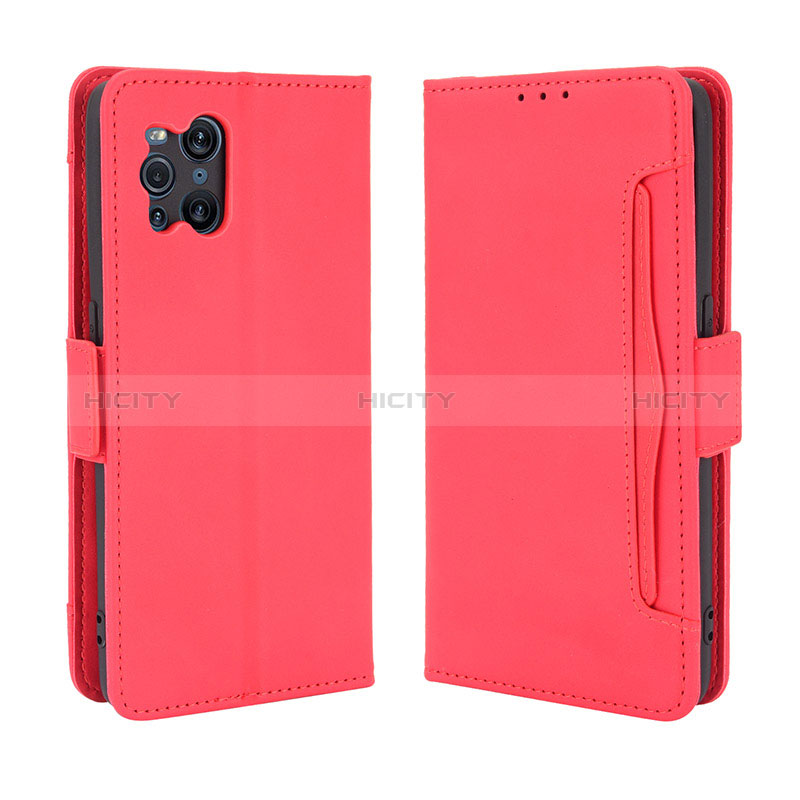 Custodia Portafoglio In Pelle Cover con Supporto BY3 per Oppo Find X3 5G