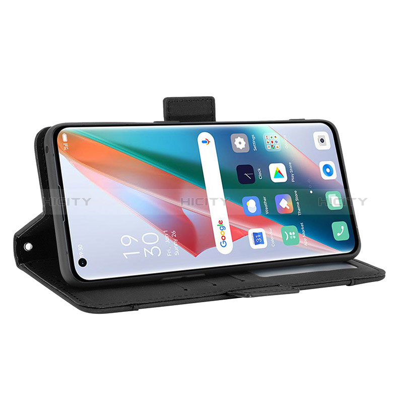 Custodia Portafoglio In Pelle Cover con Supporto BY3 per Oppo Find X3 5G