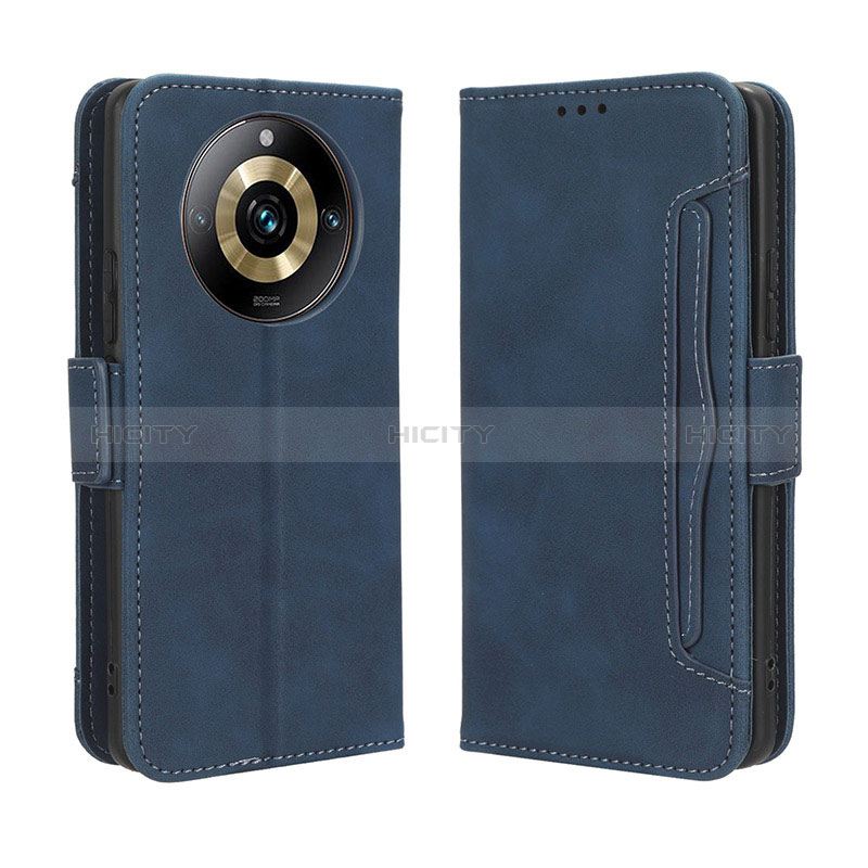 Custodia Portafoglio In Pelle Cover con Supporto BY3 per Realme 11 Pro 5G Blu