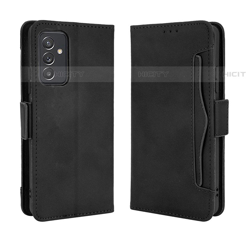 Custodia Portafoglio In Pelle Cover con Supporto BY3 per Samsung Galaxy A05s Nero