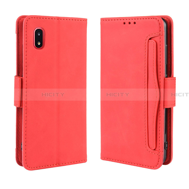 Custodia Portafoglio In Pelle Cover con Supporto BY3 per Samsung Galaxy A20 SC-02M SCV46 Rosso