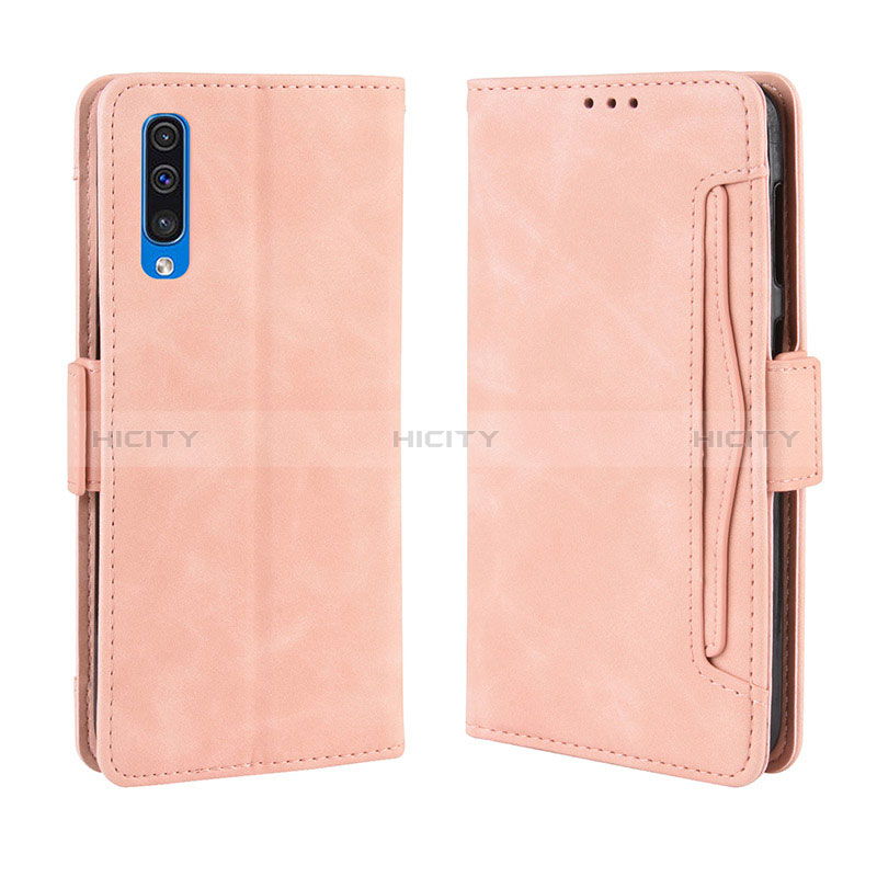 Custodia Portafoglio In Pelle Cover con Supporto BY3 per Samsung Galaxy A50S Rosa