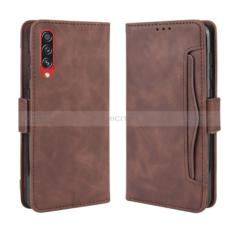 Custodia Portafoglio In Pelle Cover con Supporto BY3 per Samsung Galaxy A70 Marrone