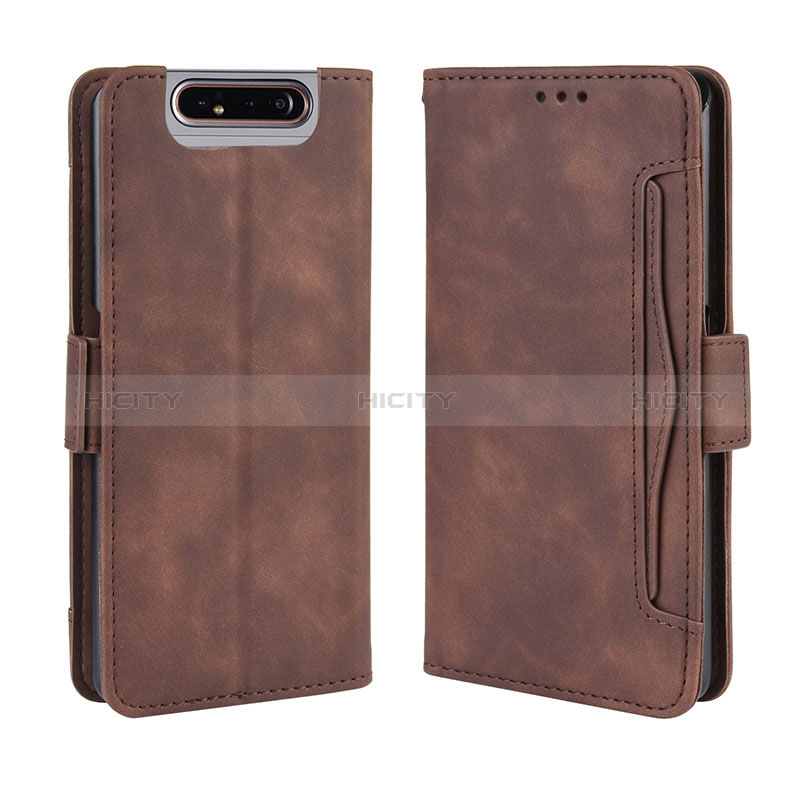 Custodia Portafoglio In Pelle Cover con Supporto BY3 per Samsung Galaxy A80