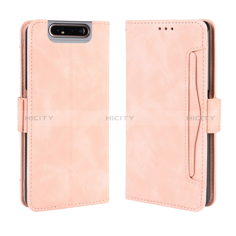 Custodia Portafoglio In Pelle Cover con Supporto BY3 per Samsung Galaxy A80