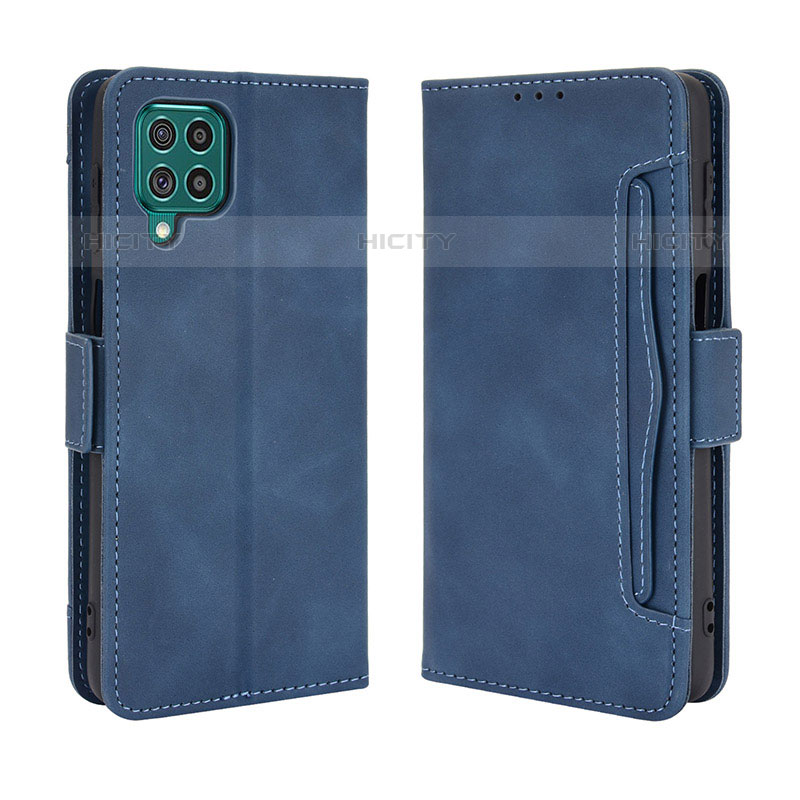 Custodia Portafoglio In Pelle Cover con Supporto BY3 per Samsung Galaxy M62 4G Blu