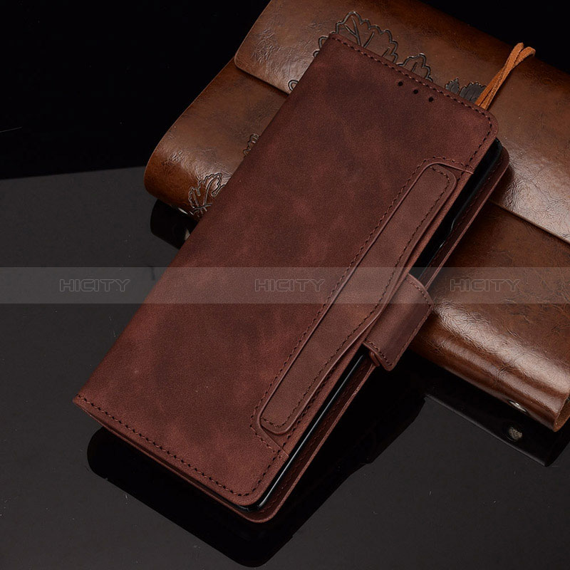 Custodia Portafoglio In Pelle Cover con Supporto BY3 per Samsung Galaxy Z Fold2 5G Marrone