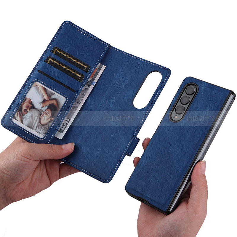 Custodia Portafoglio In Pelle Cover con Supporto BY3 per Samsung Galaxy Z Fold3 5G