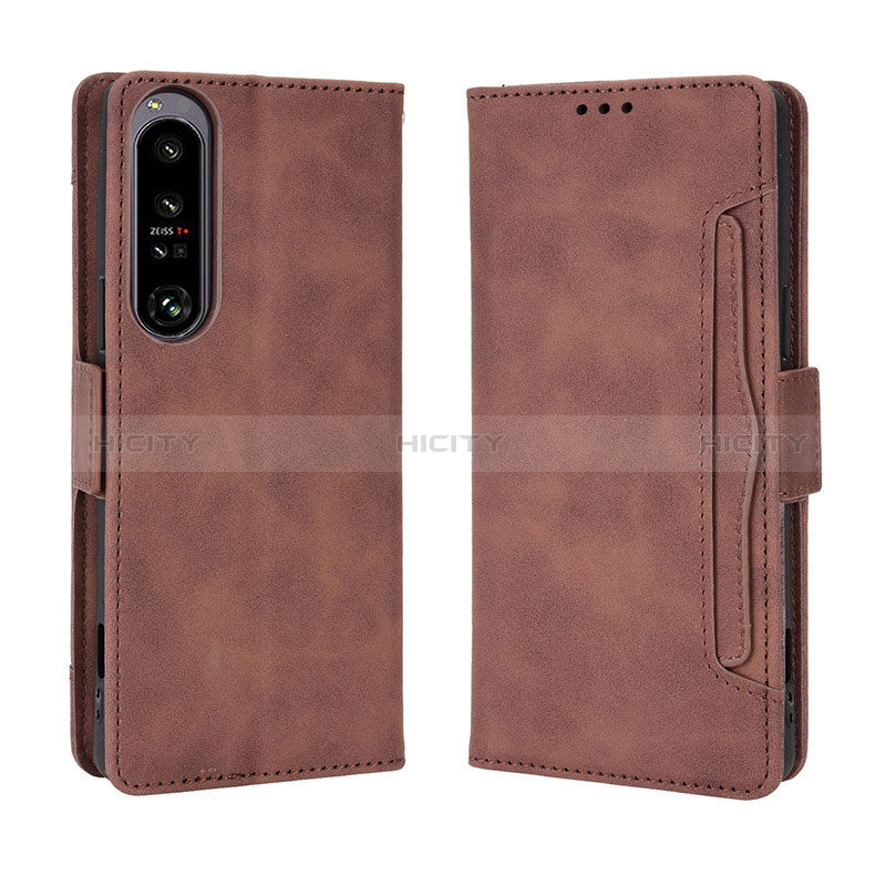 Custodia Portafoglio In Pelle Cover con Supporto BY3 per Sony Xperia 1 IV