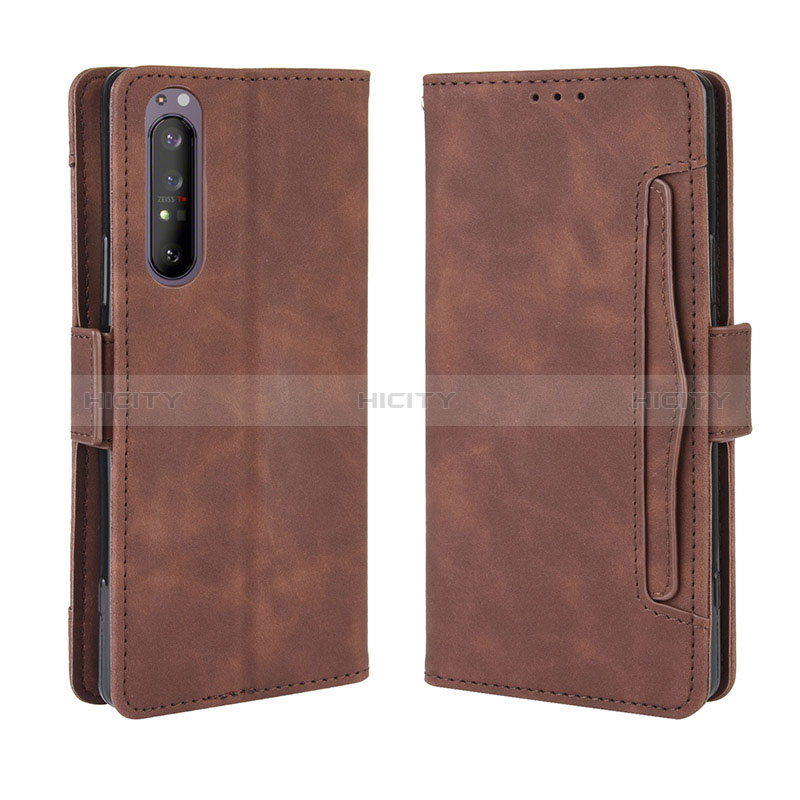 Custodia Portafoglio In Pelle Cover con Supporto BY3 per Sony Xperia 5 II