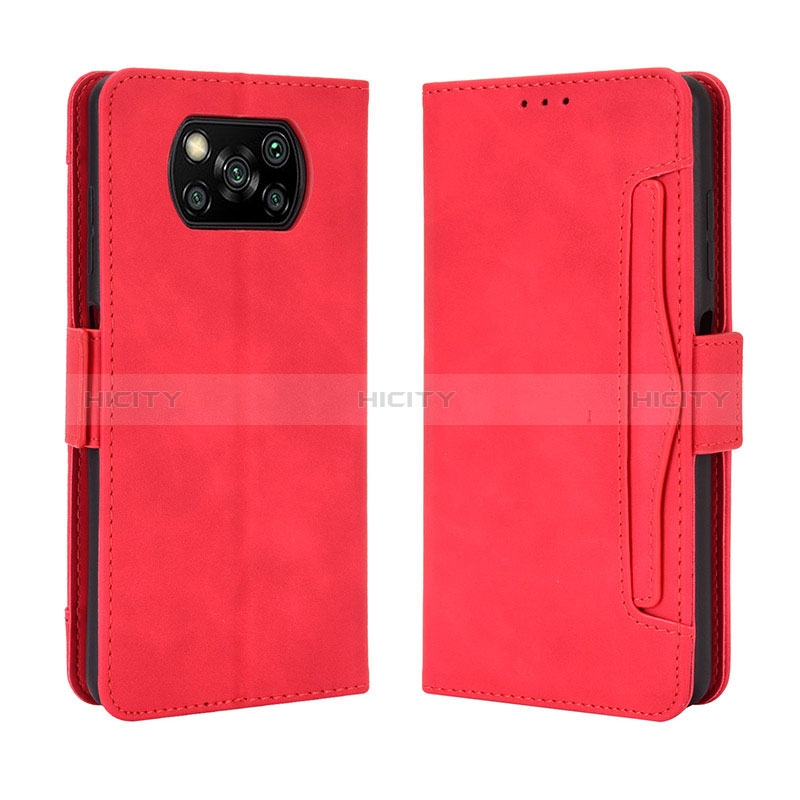 Custodia Portafoglio In Pelle Cover con Supporto BY3 per Xiaomi Poco X3