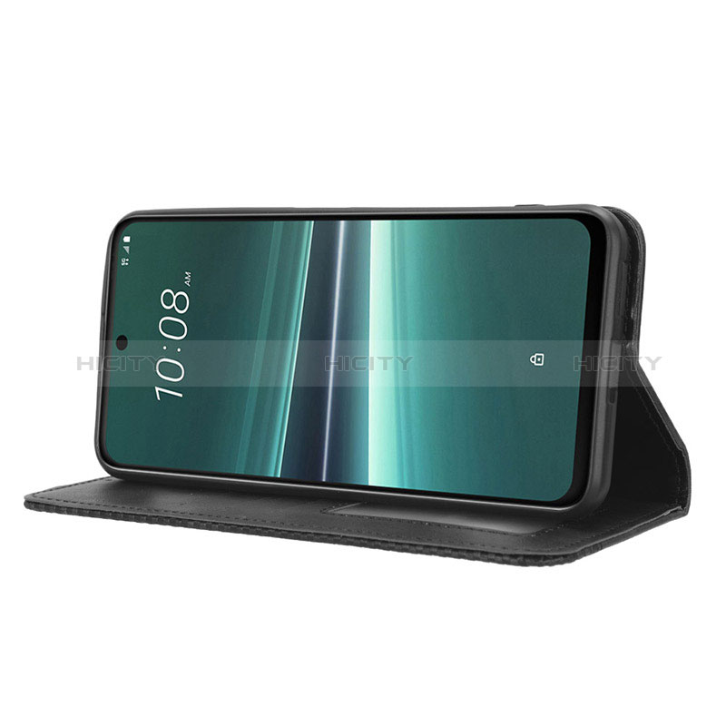 Custodia Portafoglio In Pelle Cover con Supporto BY4 per HTC U23 5G