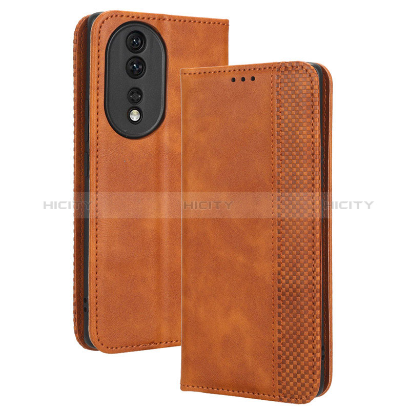 Custodia Portafoglio In Pelle Cover con Supporto BY4 per Huawei Honor 80 5G